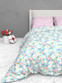 The White Moss Soft Cotton Ida Double Bedsheet With 2 Pillow Covers